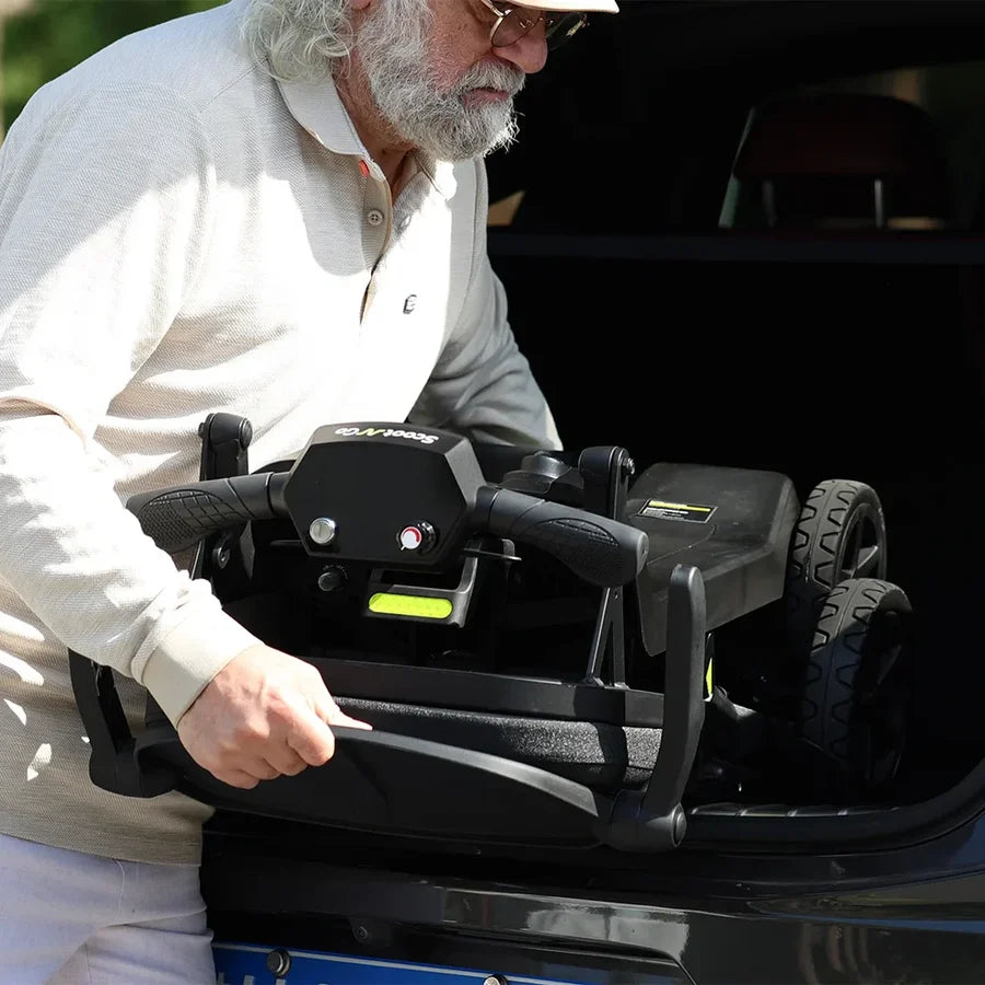 YL-985S Lightweight Folding Mobility Scooter,12 Mile Range,Aluminium Frame