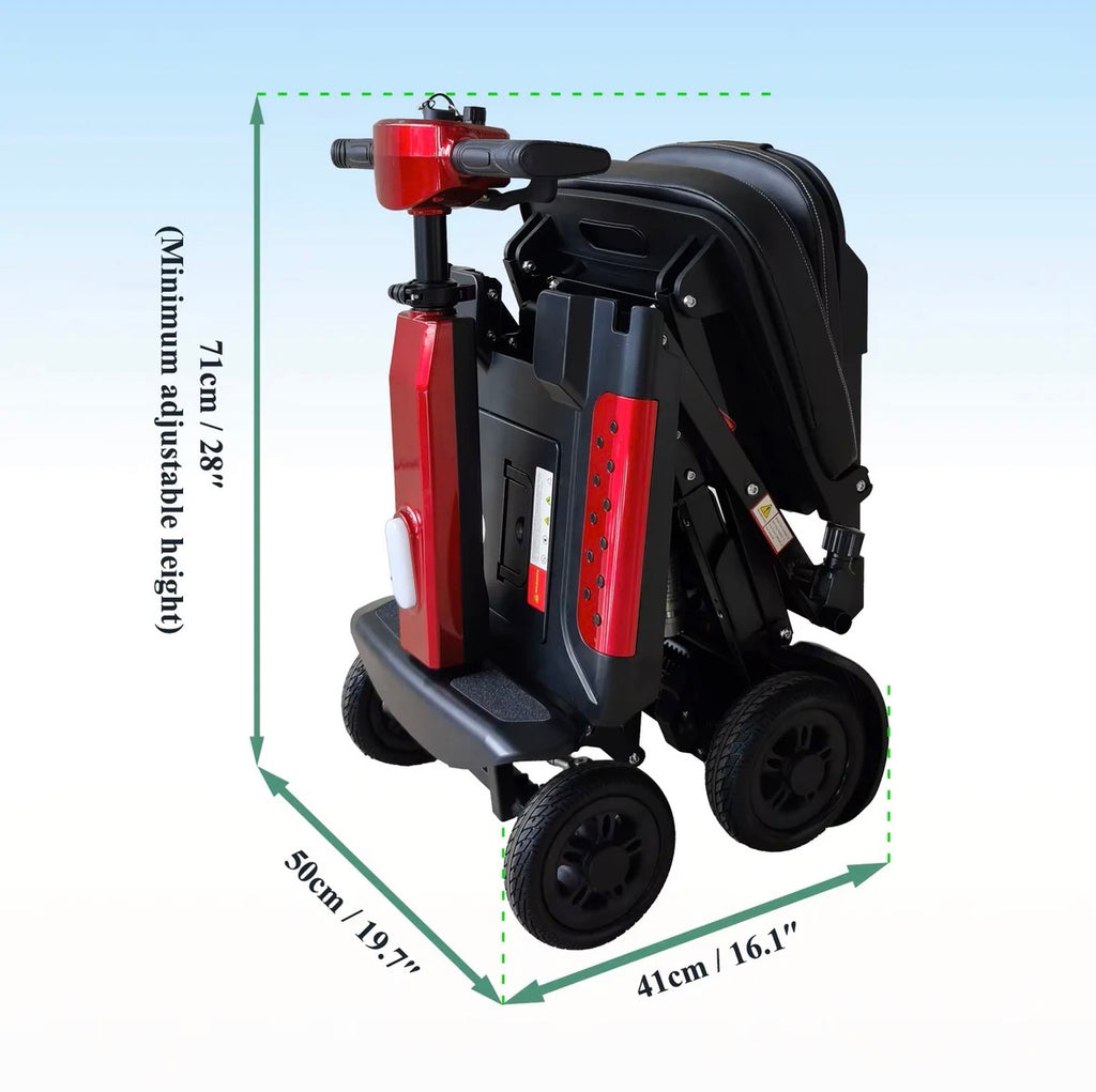 X5-Auto Folding Mobility Scooter With Remote,24Kg,12 Mile Range